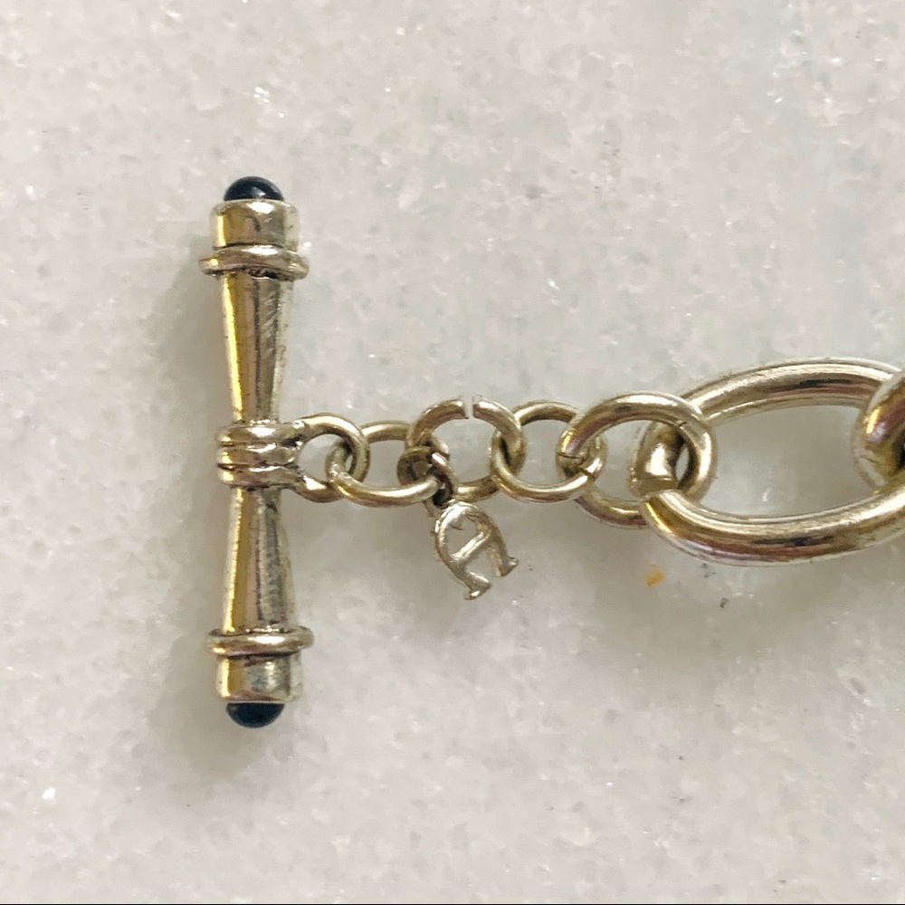 Oval Chain Link Bracelet Silver/Gold - Picture 4 of 7
